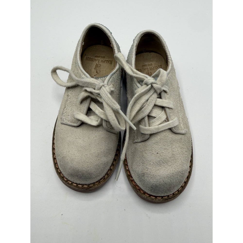 Polo Ralph Lauren Barton Oxford Grey Suede HK48-1211 Toddler 6.5